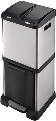 Cubo Pedal Ecologico 3 Compartimentos Habitex Cubo Pedal Ecologico 3 Compartimentos Habitex