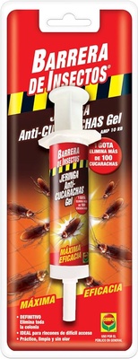 Barrera de Insectos Jeringa Anti-cucarachas Gel 10 gr Barrera de Insectos Jeringa Anti-cucarachas Gel 10 gr