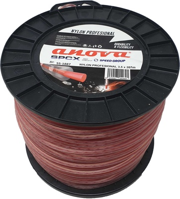 Hilo Nylon Desbrozadora Spcx 3.5mm 207 Metros