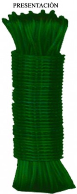 Cable acero / 3,5 mm Revestido P.v.c 15 metros Verde Cable acero / 3,5 mm Revestido P.v.c 15 metros Verde