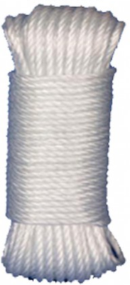 Cuerda Polietileno / Cord�n Revestido Pvc 5mm 15 metros Blanco