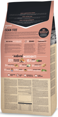Pienso Perros Ownat Just Grain Free Salmon y Marisco 3 kg
