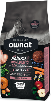 Pienso Perros Ownat Ultra Medium Junior Cachorros 3 kg