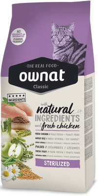 Pienso Gatos Ownat Classic Sterilized 4 kg