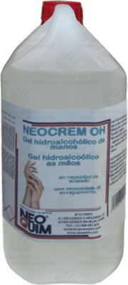 Gel Desinfectante Hidroalcohólico Neocrem Oh 5 litros Gel Desinfectante Hidroalcohólico Neocrem Oh 5 litros