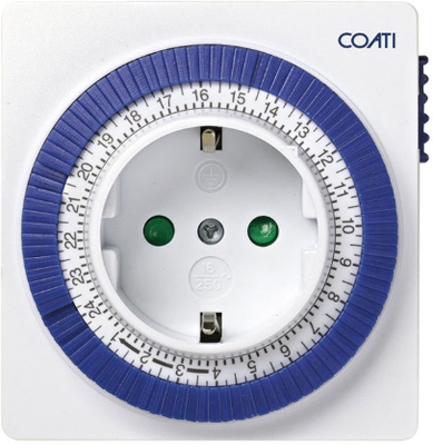 Programador Analogico Diario Compacto 16a 230v/50hz Blanco Coati