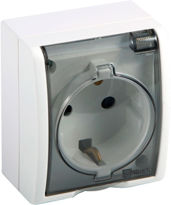 Base Enchufe Simon Aquarius Blanco