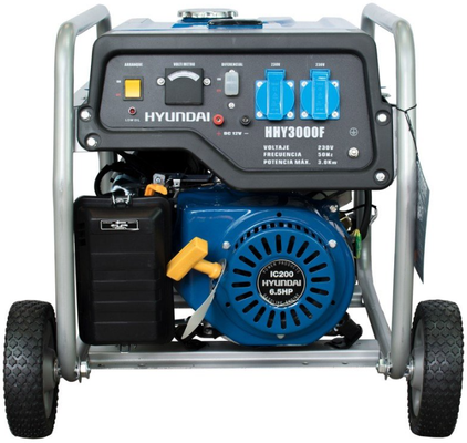 Generador El�ctrico Gasolina Monofasico con Ruedas Hyundai Hhy3000fk