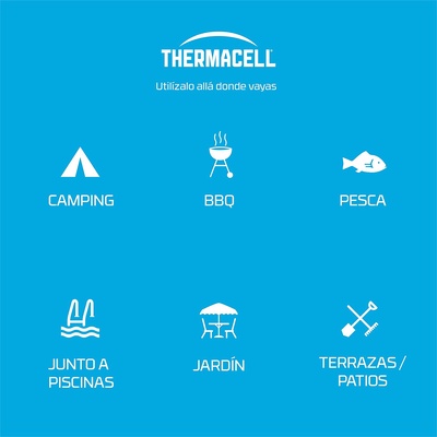 Anti Mosquito Thermacell para Exterior 20 m2 de Protecci�n Negro