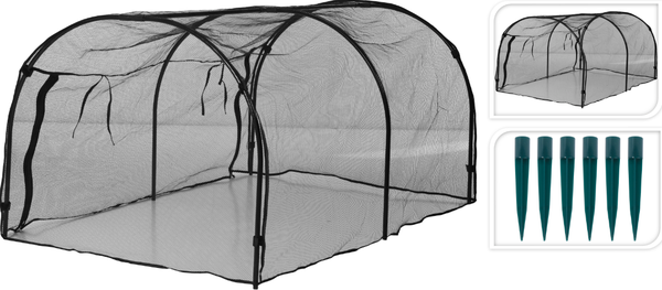 Red de Protecci�n para Huerto Negro 120x80x60 cm