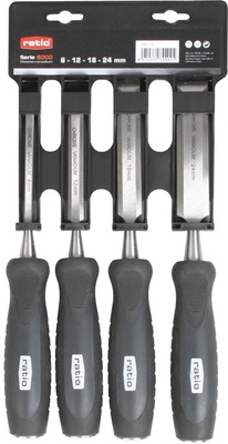 Juego de 4 Formones de Carpintero Ratio Juego de 4 Formones de Carpintero Ratio