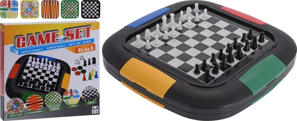 Juego 5 en 1 Parchis Ajedrez