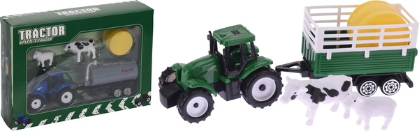Tractor Juguete con Remolque 17 cm Tractor Juguete con Remolque 17 cm