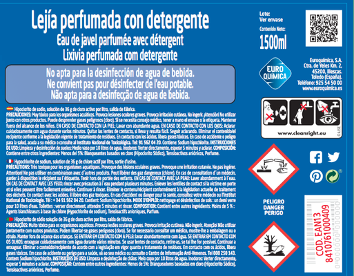 Lejia Lagarto Azul 1,5 litros