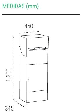 Buzon Paqueteria Multpack Base Negro