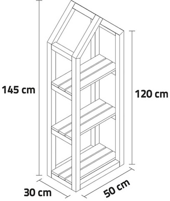 Estanterias madera plantas Campanile Indoor M