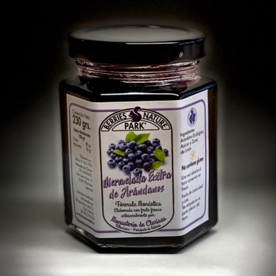 Tarro de Mermelada de Ar�ndanos Ecol�gicos 230 gr