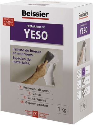Yeso P/rellenos Fijaciones 1 kg Yeso P/rellenos Fijaciones 1 kg