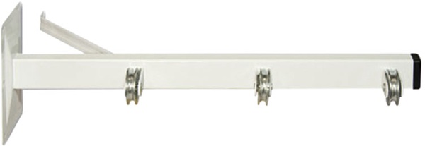 Tendedero Blanco Pared 3 Poleas 2 Uds Flores Cortes