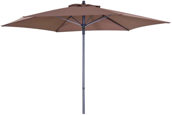 Juego de 6 Parasoles de Acero con Toldo de 2,10 metros Juego de 6 Parasoles de Acero con Toldo de 2,10 metros