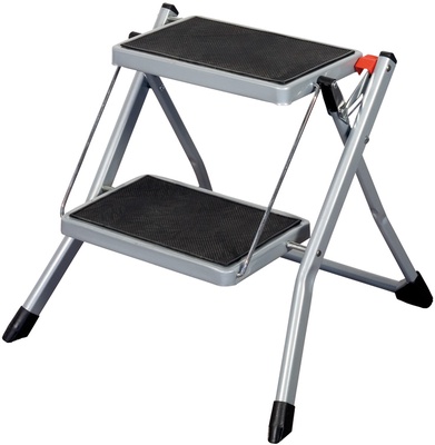 Escalera Taburete Acero 2 Pelda�os 30x20cm