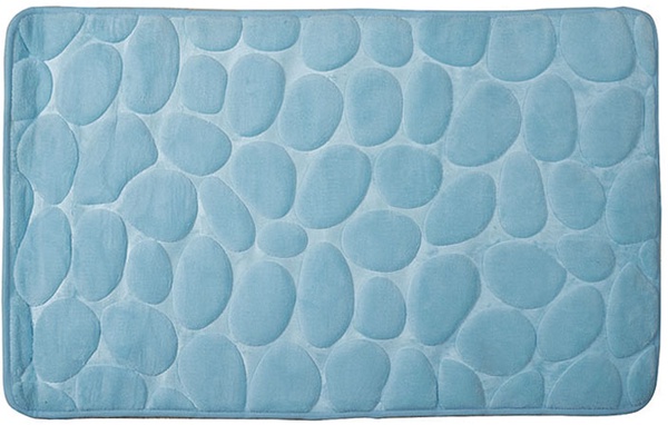 Alfombra Baño Piedras 50x80 cm Celeste Alfombra Baño Piedras 50x80 cm Celeste