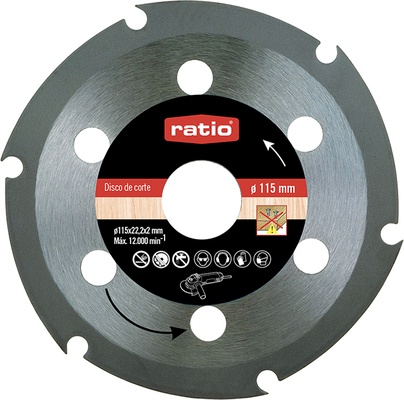 Disco Corte para Madera 115x2,0x22,2 Ratio Disco Corte para Madera 115x2,0x22,2 Ratio