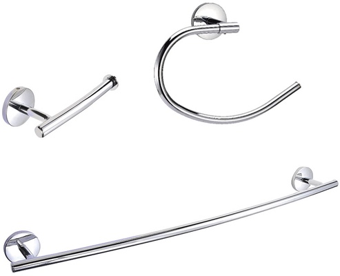 Jgo. 3 Acces.ba�o Cromados Basic Habitex