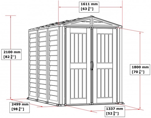 Caseta Jardin Duramax Yardmate Ii 5x8