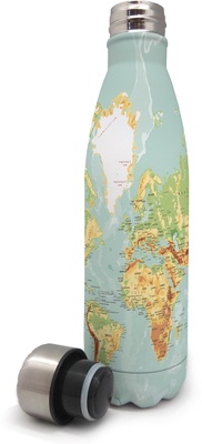 Botella Térmica acero 500 ml Mapa Botella Térmica acero 500 ml Mapa