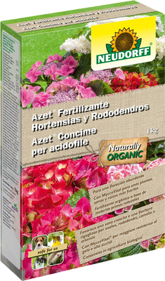 Azet Fertilizante Organico Hortensias y Rododendros 1 kg Azet Fertilizante Organico Hortensias y Rododendros 1 kg