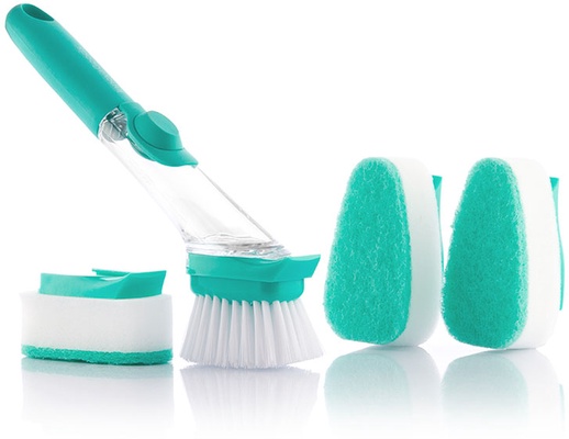 Cepillo Estropajo con Dispensador Jabon
