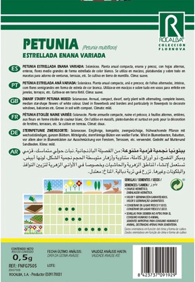 Semilla Petunia Estrellada Enana, Variada