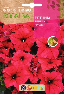 Semilla Petunia Fire Chief, Roja Semilla Petunia Fire Chief, Roja