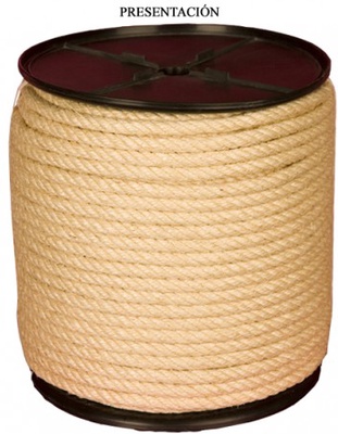 Cuerda Sisal Pita Ca�amo / Maroma 4 Cordones 12 mm ( Metro )