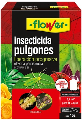 Insecticida Esfenvalerato Antipulgones Flower 10 ml Insecticida Esfenvalerato Antipulgones Flower 10 ml