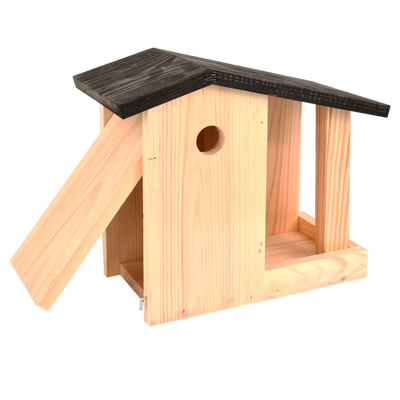 Casita y Mesa para Pajaros 2 en 1 Casita y Mesa para Pajaros 2 en 1