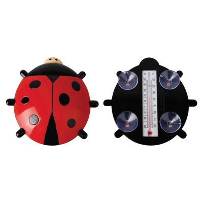 Termometro Mariquita con Ventosas para Ventana o Cristal Termometro Mariquita con Ventosas para Ventana o Cristal