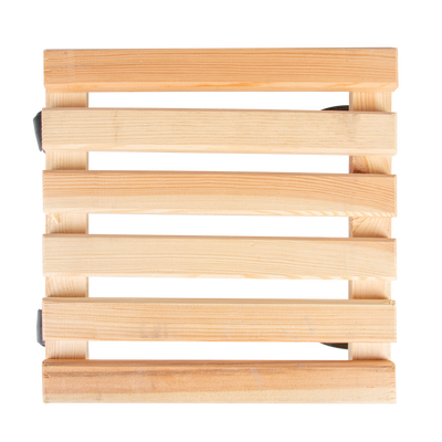 Carro Porta Macetas Madera 