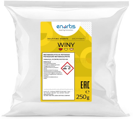 Metabisulfito De Potasio Vino Enartis Winy 250 gr Metabisulfito De Potasio Vino Enartis Winy 250 gr