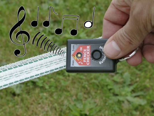 Comprobador cercas pastor mini llavero