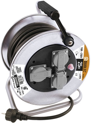ENROLLACABLE METALICO 25 M 3X2,5 IP-55 ENROLLACABLE METALICO 25 M 3X2,5 IP-55