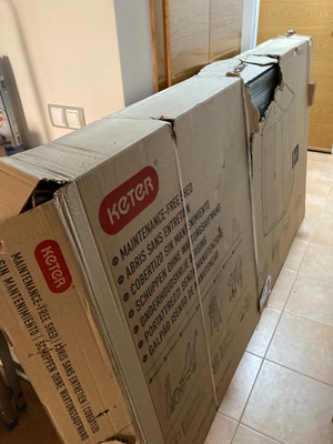 Caseta Keter Manor 6x5DD gris 226 x 152 x185 cm DA�ADA