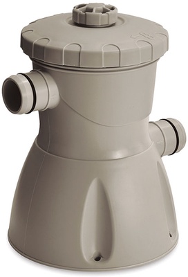 Piscina Desmontable Tubular Imitacion Ratan 305x76 cm con Depuradora