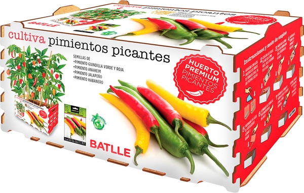 Kit Huerto Batlle Premium Pimientos Picantes Kit Huerto Batlle Premium Pimientos Picantes