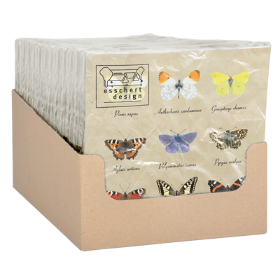 Servilletas de Papel Mariposas 33x33cm