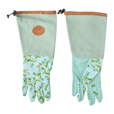 Guante Largo de Jardin con Estampado de Rosas