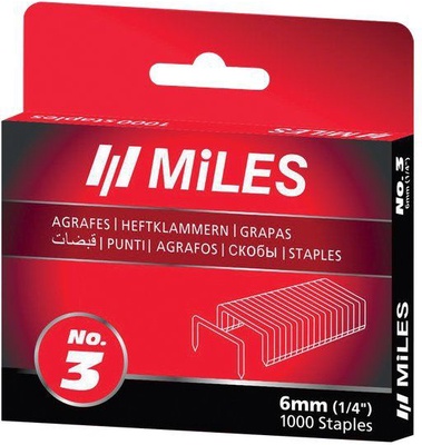 Caja 1000 Grapas  N�3  10mm