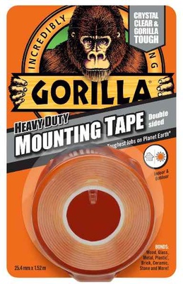 Cinta Doble Cara Transparente Gorilla 1,5m