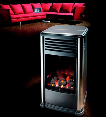 Estufa Port�til a Gas Manhattan Negra/Gris